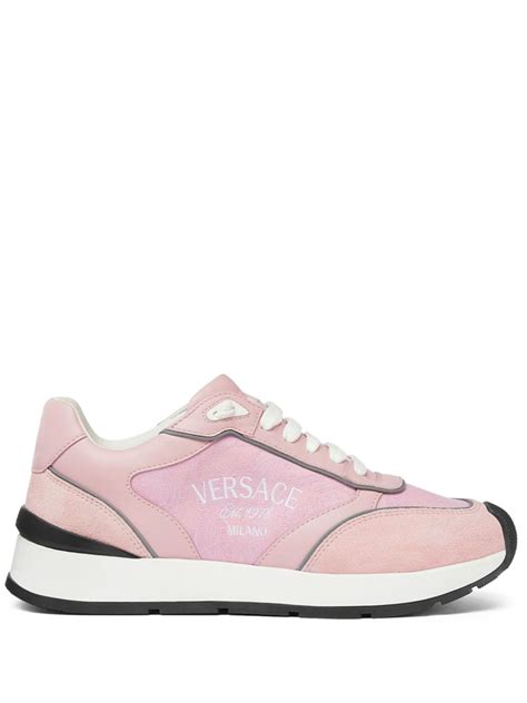 versace panelled sneakers|Versace collection sneakers.